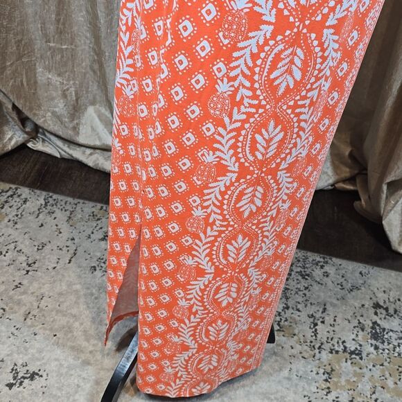 Lilly Pulitzer Ulla Flamingo Feather Harbour View Engerieere Maxi Dress - Picture 10 of 16